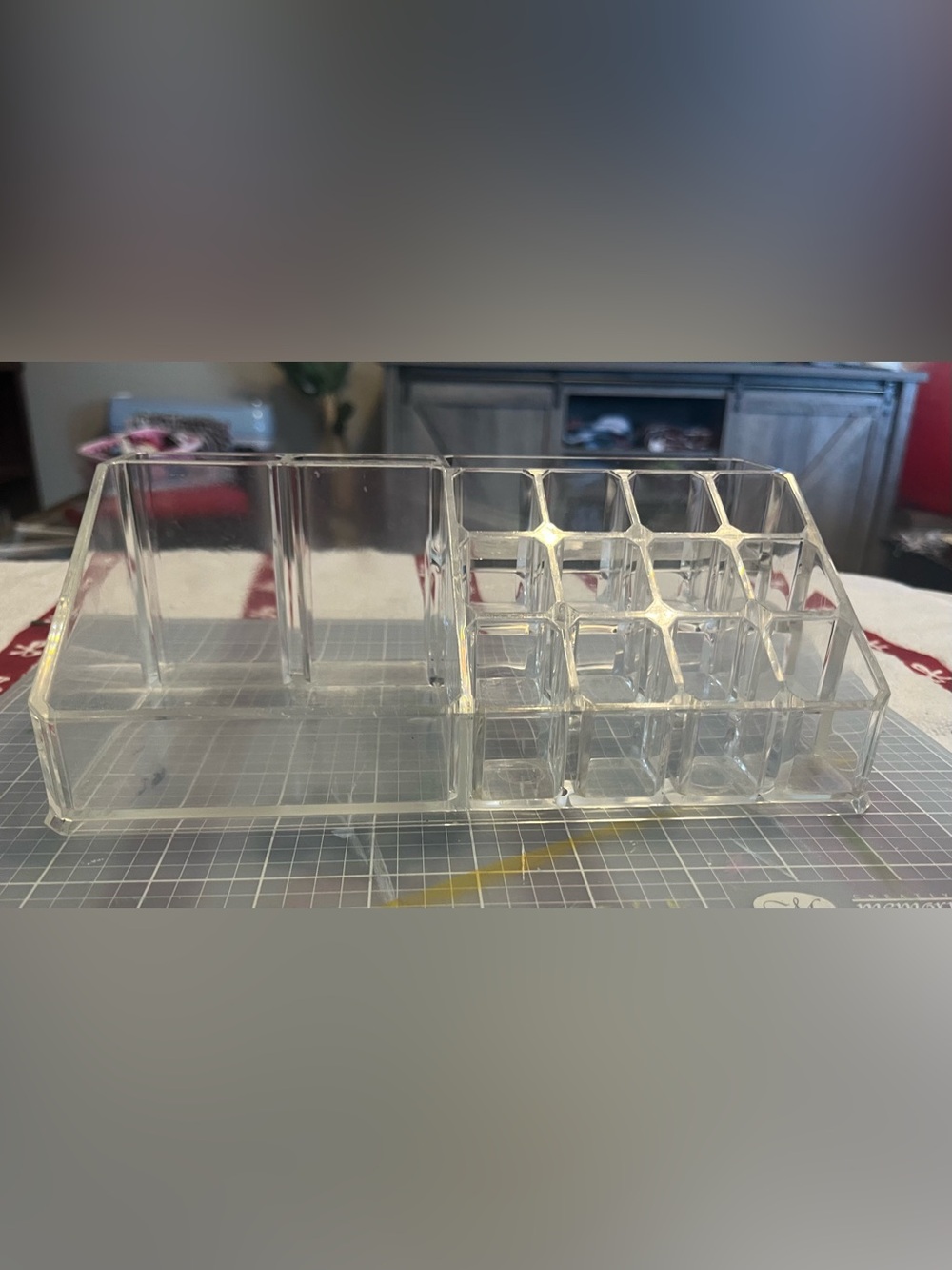 Clear Acrylic Makeup Organizer - Transparent Home Accents
